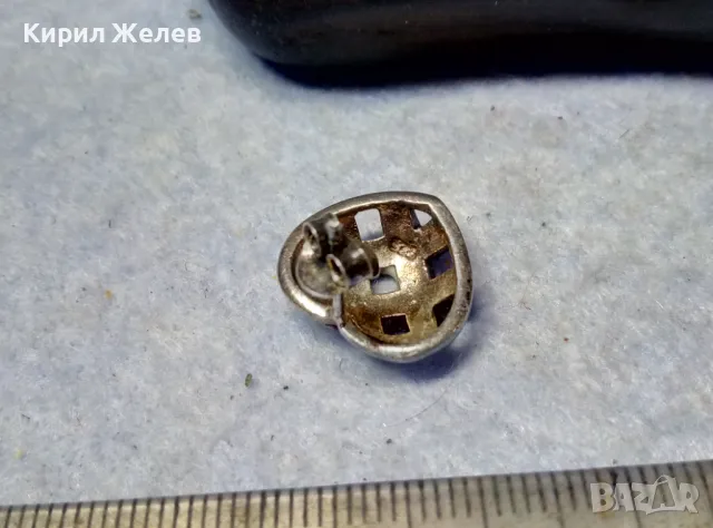 АЖУРНА СЪРЦЕВИДНА ЕМАЙЛИРАНА СРЕБЪРНА АРТ ОБЕЦА СРЕБРО 925 ДИЗАЙНЕРСКА ИЗРАБОТКА 41969, снимка 7 - Обеци - 49603201