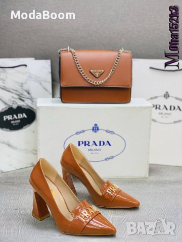 🔝Prada различни цветове стилни дамски комплекти🔝, снимка 1 - Дамски обувки на ток - 43806960