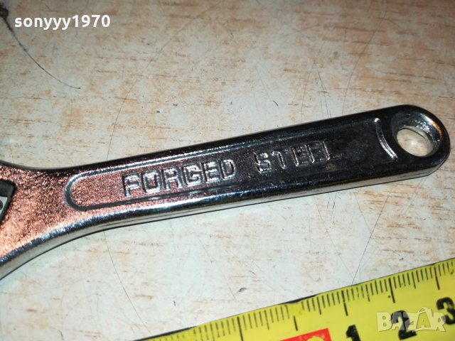 FORGED STEEL-раздвижен ключ от франция 1612211954, снимка 9 - Ключове - 35164223