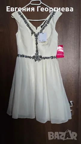 Бяла официална рокля Little Mistress - XS размер 