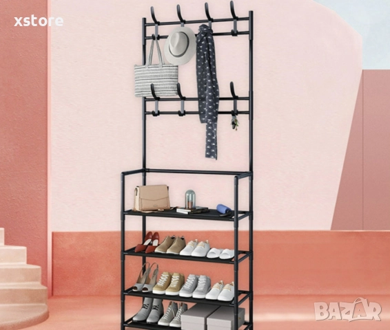 Многофункционална стойка за обувки, чанти и закачалка за връхни дрехи и др. ;, снимка 6 - Други стоки за дома - 52717652