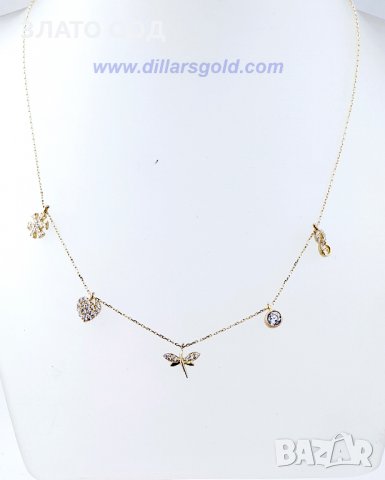 ДАМСКИ ЗЛАТНИ КОЛИЕТА 14К, снимка 4 - Колиета, медальони, синджири - 18446443