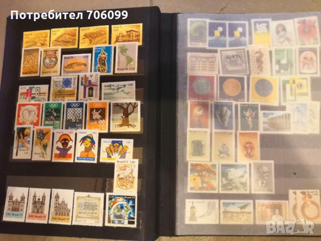 Голям класьор пощенски марки Бразилия, снимка 6 - Филателия - 33336835