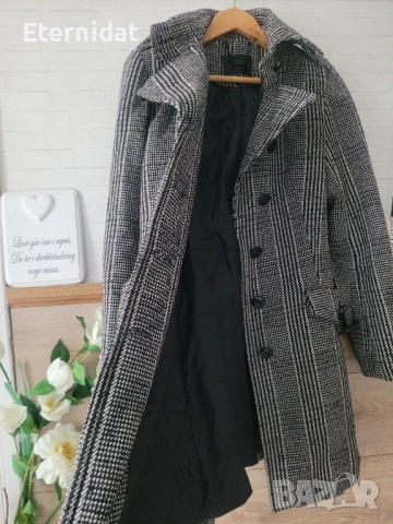 Палто с коланче AMISU вълна , снимка 12 - Палта, манта - 51943388