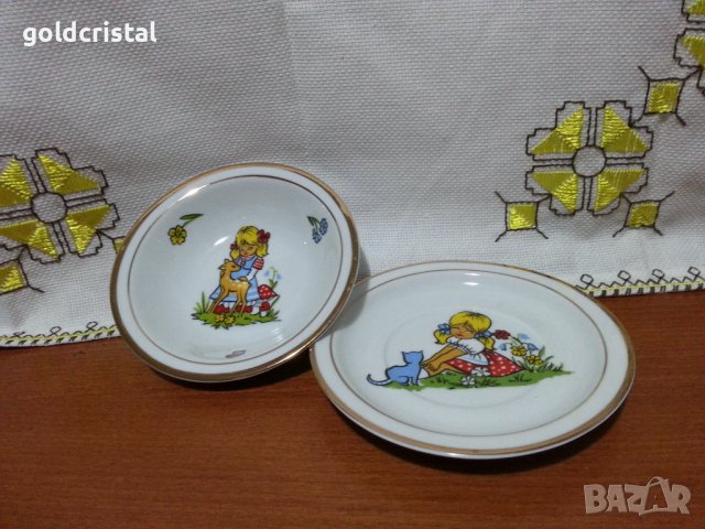 Полски порцелан детски комплект , снимка 1 - Антикварни и старинни предмети - 43453693