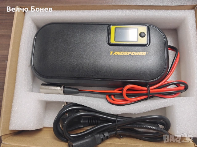TANGSPOWER 48V 54.6V 12A XLR-3 зарядно за тротинетки/ел. колела/ховърборди