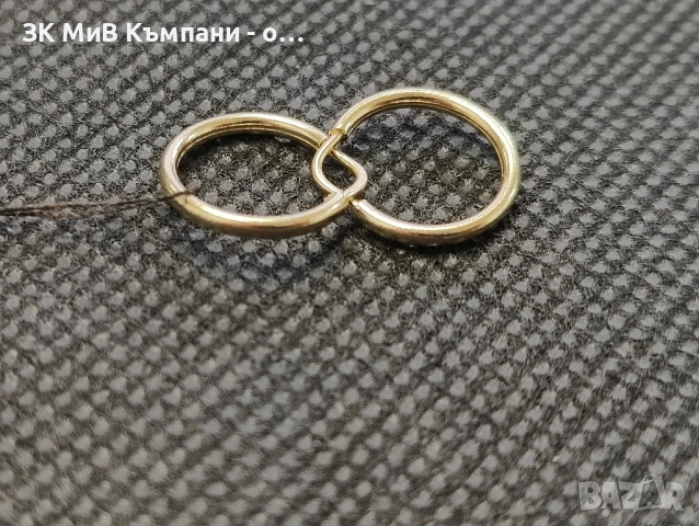 Чисто нови детски обеци 0.68гр-14к