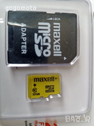 ПРОМОЦИЯ Карта памет 32 GB INTENSO,MAXELL micro SD + SD адаптер,Class 10/ ЛОТ 2БР. = 38 лв., снимка 9 - Карти памет - 32401820