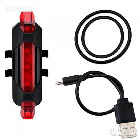 Светлоотразител за Велосипед , колело LED - USB Стоп , Фенер - Red, снимка 5 - Аксесоари за велосипеди - 39367730