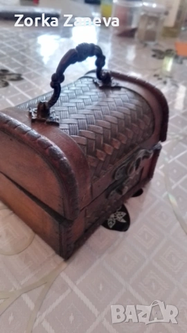 Ковчеже с метален обков, снимка 6 - Антикварни и старинни предмети - 53166394