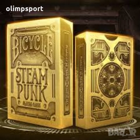 КАРТИ ЗА ИГРА BICYCLE STEAMPUNK GOLD нови 