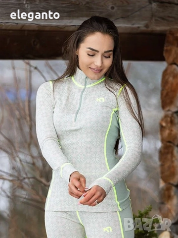 Нова Kari Traa Rose Half Zip Base Layer Top - 100% Merino Wool , XS размер