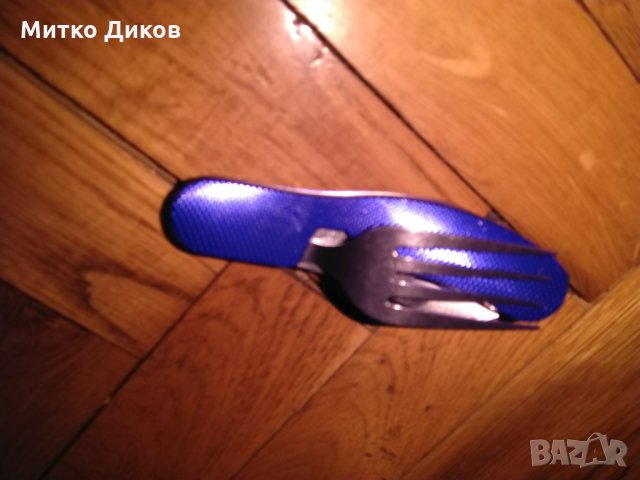 Туристическо ножче с 4 части -ножче -отварачка вилица-лъжица, снимка 5 - Екипировка - 26848925