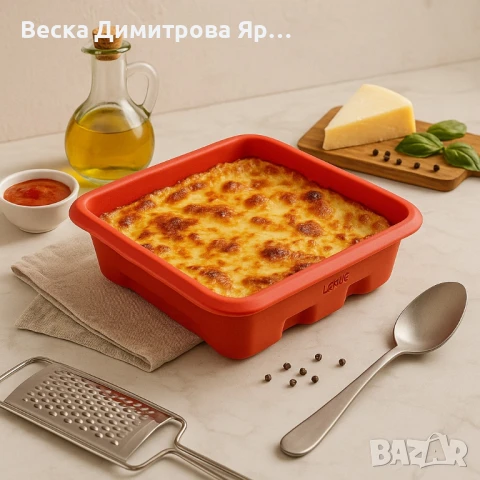 Форма за печене Lekue 27x27cm, силиконова, за лазаня, снимка 3 - Съдове за готвене - 50587293