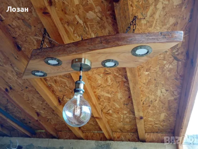 полилей от дърво и лунички, снимка 6 - Полилеи - 50322748