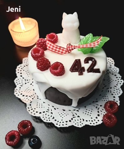 Свещ торта за РОЖДЕН ДЕН, снимка 3 - Декорация за дома - 51954960