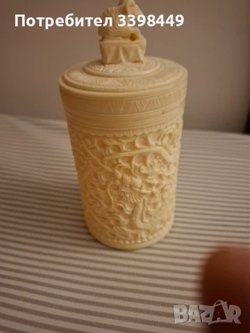 Антична кутия  от слонова кост, снимка 9 - Антикварни и старинни предмети - 50065801