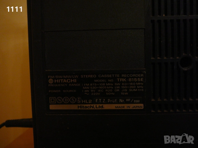 HITACHI TRK-8155E /3, снимка 15 - Ресийвъри, усилватели, смесителни пултове - 52664121