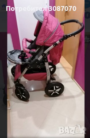 Комбинирана бебешка количка 2в1+подарък лятна, снимка 4 - Детски колички - 33253918