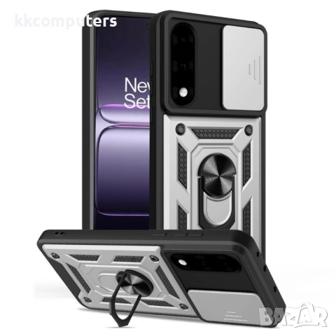 Калъф за OnePlus Nord 5 5G / OnePlus Ace 5 Ultra 5G с Плъзгащ Капак за Камера & Държач | Военна Защи, снимка 6 - Калъфи, кейсове - 51921402