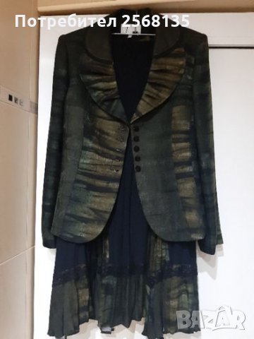 Уникален Костюм-Сако и Пола с декорации и Дантела на "Яша Фешън"!НОВ !№46