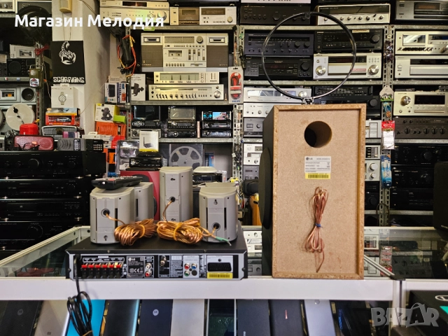 Домашно кино LG HT303SD-D2 Двд с usb и радио. Бас каса, 5 колони и дистанционно. , снимка 10 - Плейъри, домашно кино, прожектори - 51792923