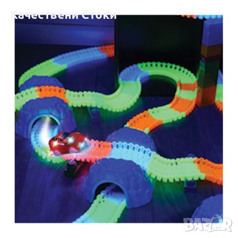 🏎️ Magic Tracks Детска светеща писта 220 части, снимка 1 - Коли, камиони, мотори, писти - 42979062