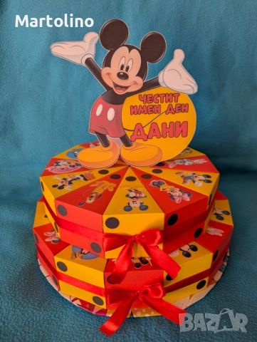 Картонена торта Стич, снимка 13 - Други - 52927496