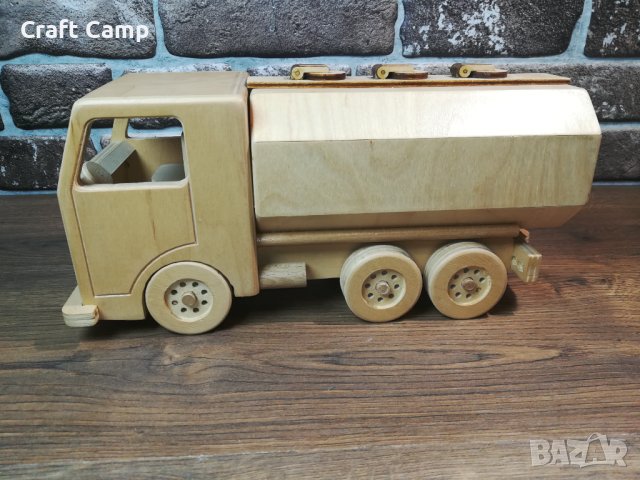 Дървен макет на камион - Цистерна – Craft Camp, снимка 4 - Коли, камиони, мотори, писти - 44115789