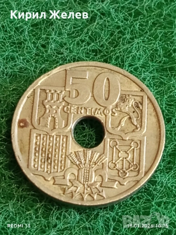 Монета 50 сентимос 1949г. Испания за КОЛЕКЦИОНЕРИ 53348