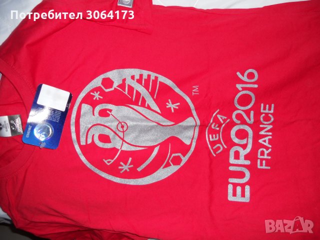 Оригинална Спортна дамска тениска р-р М Л Адидас ЕВРО Adidas Euro 2016, снимка 1 - Тениски - 32812654