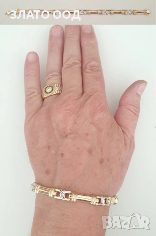 Златни гривни  MONACO 14К, снимка 8 - Гривни - 47409833