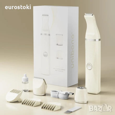 Unibono Безжичен тример, акумулаторна електрическа самобръсначка , снимка 4 - Тримери - 51409952