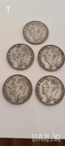 100 лева 1934 - сребро - 5 броя, снимка 1 - Нумизматика и бонистика - 44000526