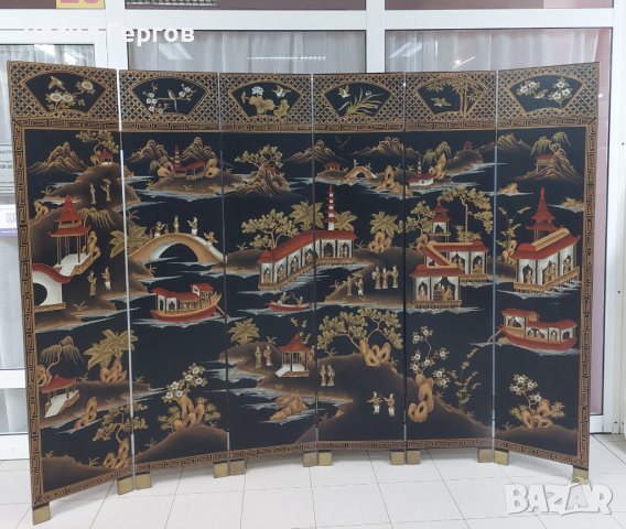 Ръчно рисуван параван, 19-ти век