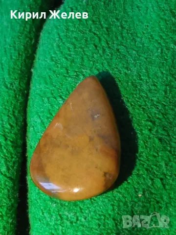 ПОЛУСКЪПОЦЕНЕН ШЛИФОВАН КАМЪК СТАРО УКРАШЕНИЕ АХАТ БРОНЗ КАПКОВИДНО ВИНТИДЖ БИЖУ 19484, снимка 9 - Антикварни и старинни предмети - 35653805