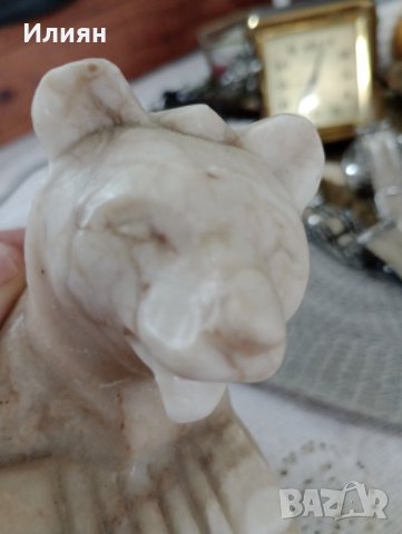 Мраморна фигура на мечка , снимка 2 - Декорация за дома - 40737731