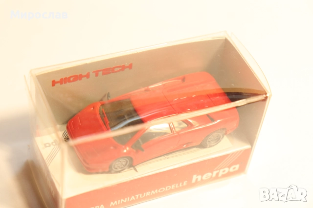 HERPA H0 1/87 LAMBORGHINI КОЛИЧКА КАМИОН МОДЕЛ, снимка 4 - Колекции - 52637950