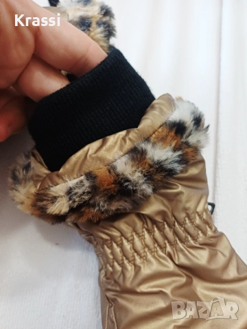 Нови ръкавици старо злато , снимка 3 - Ръкавици - 52855824