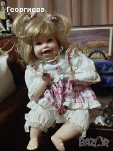 Керамична кукла, седяща 