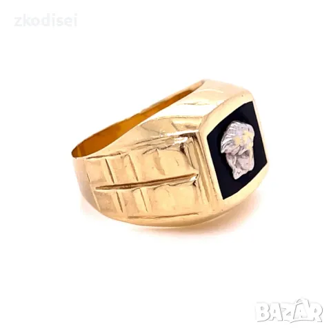 Златен детски пръстен 4,60гр. 14кр.проба:585 размер:53 модел:29309-1, снимка 3 - Пръстени - 48811804