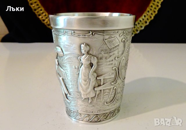 Чаша от калай серия Lindenwirtin. , снимка 3 - Антикварни и старинни предмети - 37417863