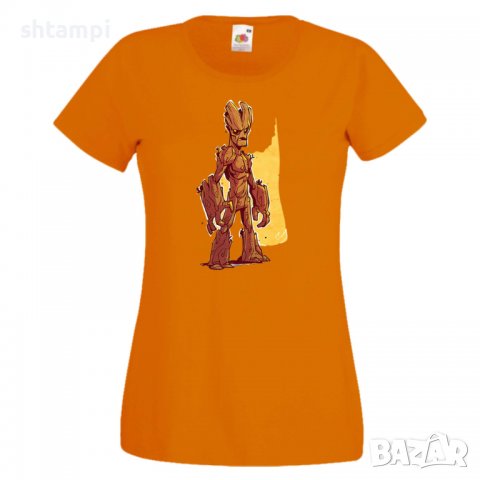 Дамска тениска Marvel Groot 1 Игра,Изненада,Подарък,Геймър,