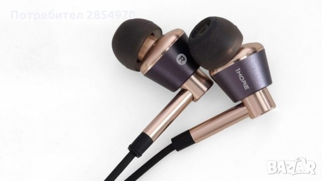 1more Слушалки Triple Driver In-Ear -златисти, снимка 4 - Слушалки, hands-free - 33487525