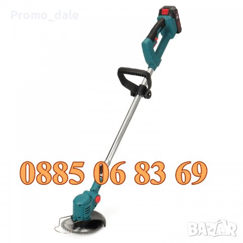 Акумулаторен тример за трева 36V 8Ah, косачка за трева с две батерии, електрически тример, снимка 3 - Градинска техника - 39526482