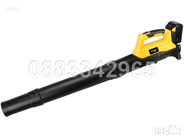 НОВИ! Акумулаторна духалка за листа с батерия SAMSUNG 3.0Ah зарядно и удължения до 220см, снимка 2 - Градинска техника - 43644525