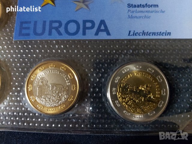 Лихтенщайн 2004 - Пробен Евро сет, снимка 3 - Нумизматика и бонистика - 37787296