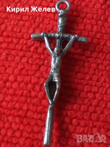 Старо сребърно кръстче 50866, снимка 6 - Колиета, медальони, синджири - 52360766