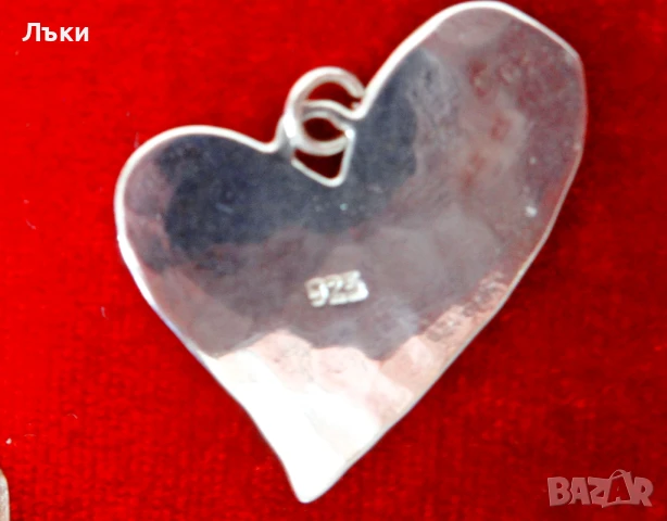 Сърце сребърна висулка 925,медальон Сърце., снимка 2 - Колиета, медальони, синджири - 50963055