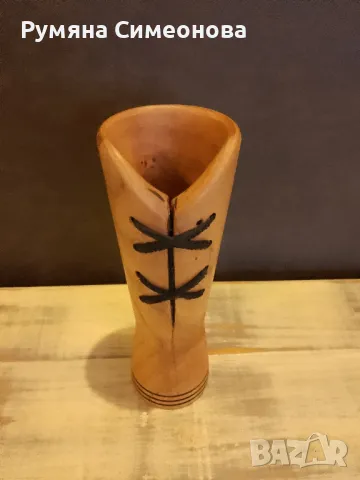 Дървена ваза 